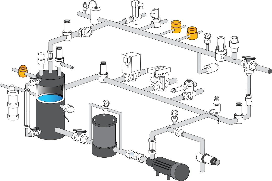 Shut-Off & Diverter Valves Diagram