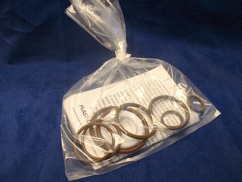 seal kit for rebuilding plastic ball valve